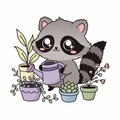 Raccoon Gardener Shirt | Funny Gardening Trash Panda Tee | Plant Lover Gift | Plant Lover Gift | Gardening Essential