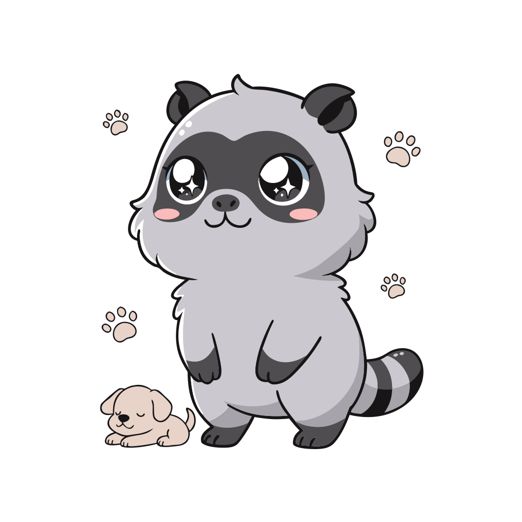 Raccoon Dog Best Friends Shirt | Cute Trash Panda Puppy Tee | Adorable Funny Pet Lover Birthday Gift Women Men Mom Dad H - image 2