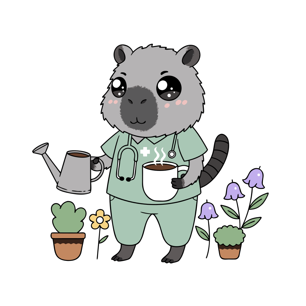 Capybara Gardener Mug | Funny Plant Lover Coffee Cup | Cute Capybara Gift | Caffeine Lover Gift | Morning Coffee Essential
