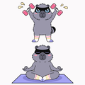Capybara Yoga Tote Bag | Funny Zen Capybara Gym Bag | Animal Lover Gift | Zen Gift Idea | Mindful Animal Lover Present