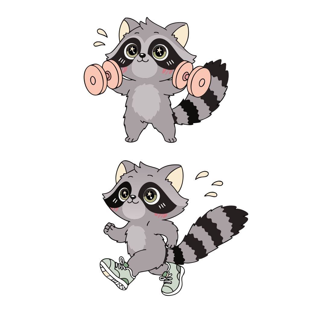 Raccoon Runner Tote Bag | Funny Trash Panda Running Gym Bag | Animal Lover Gift | Running Lover Gift | Gym Motivation