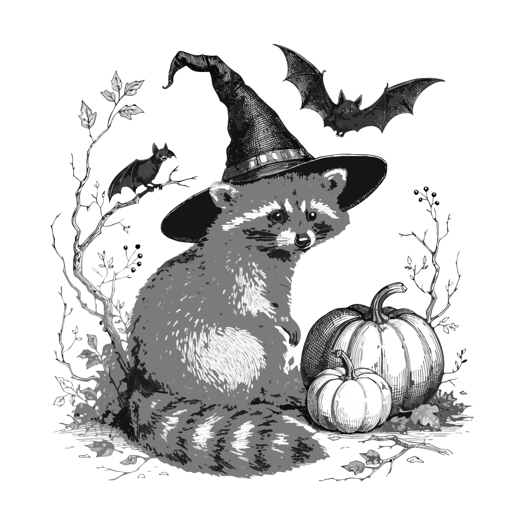 Halloween Raccoon Shirt | Cute Trash Panda Ghost Tee | Spooky Animal Lover Gift - image 2