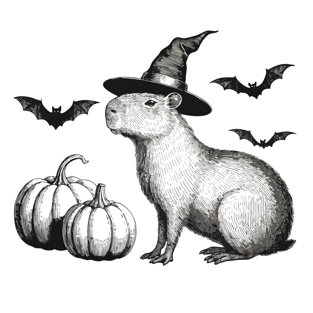 Vampire Capybara Shirt | Cute Capybat Dracula Tee | Funny Halloween Gift - image 2
