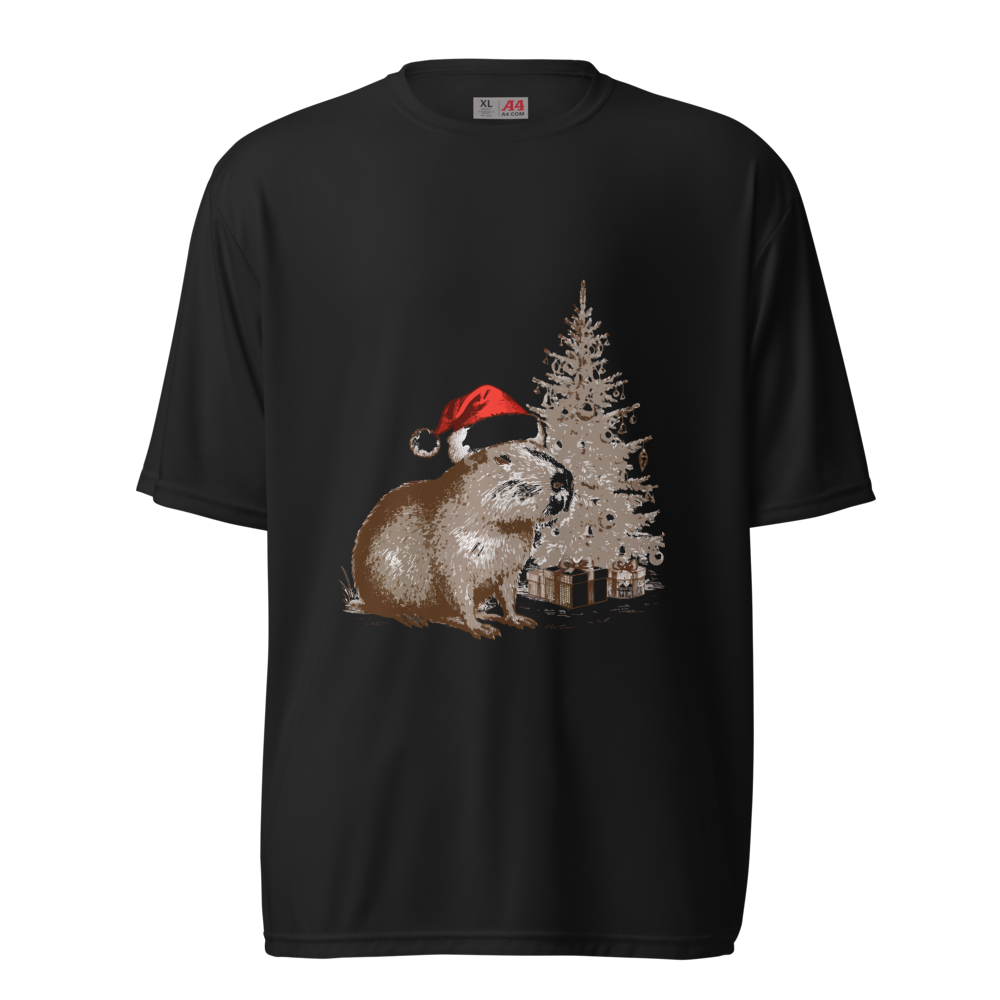 Christmas Raccoon Shirt | Cute Trash Panda Santa Tee | Holiday Animal Lover Gift - image 3