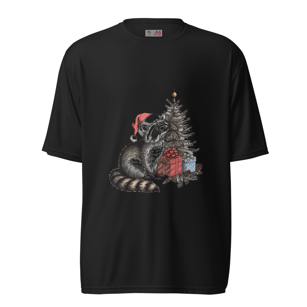 Christmas Raccoon Shirt | Cute Trash Panda Santa Tee | Holiday Animal Lover Gift - image 5