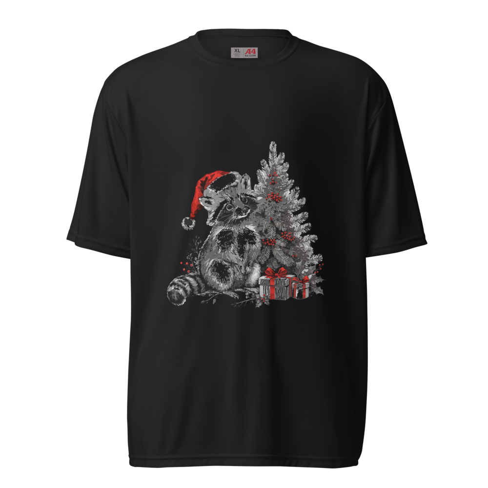 Christmas Raccoon Shirt | Santa Trash Panda T-Shirt | Funny Holiday Gift for Men Women Kids | Cute Xmas Animal Lover Tee - image 3