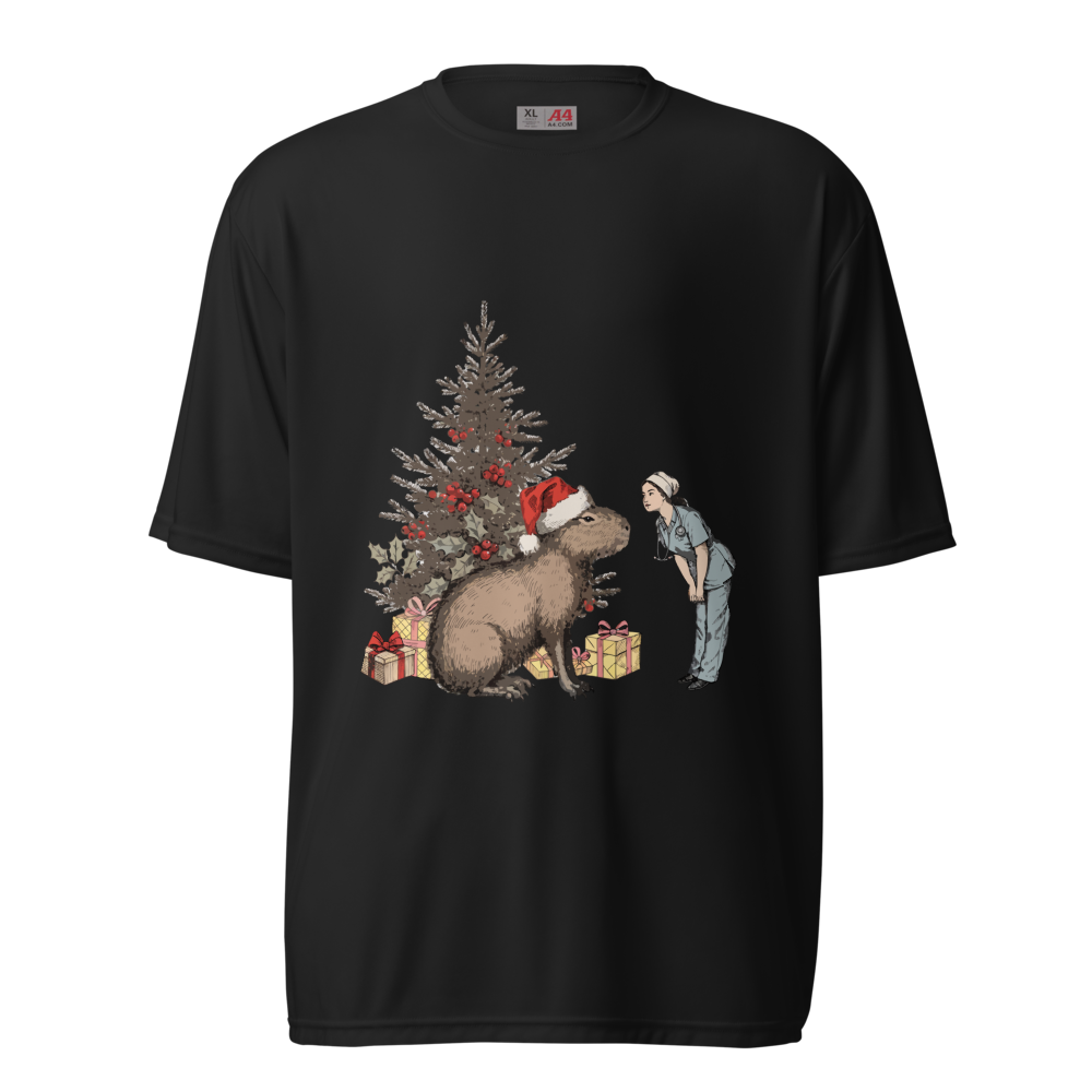 Christmas Raccoon Shirt | Cute Trash Panda Santa Tee | Holiday Animal Lover Gift - image 9