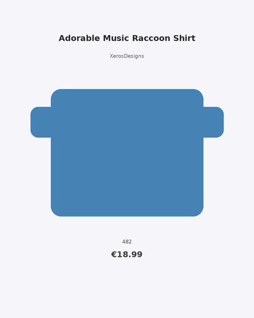 Adorable Music Raccoon Shirt | Cute Trash Panda Playing Elec