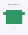 Birthday Raccoon Shirt | Cute Trash Panda Party Tee | Funny 