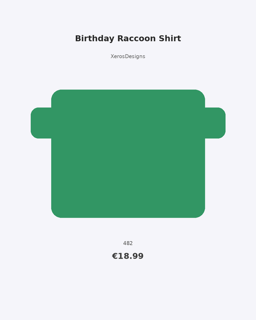 Birthday Raccoon Shirt | Cute Trash Panda Party Tee | Funny 