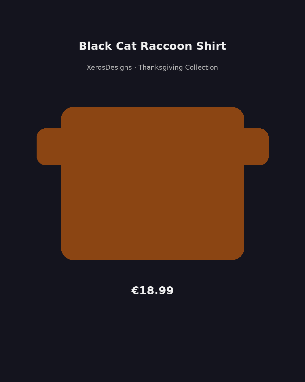 Black Cat Raccoon Shirt | Cute Trash Panda Cat Tee | Halloween Matching Gift