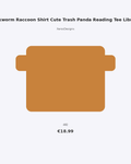 Bookworm Raccoon Shirt Cute Trash Panda Reading Tee Libraria