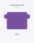 Camping Raccoon Shirt | Cute Trash Panda Camper Tee | Funny 