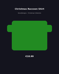 Christmas Raccoon Shirt | Cute Trash Panda Santa Tee | Holiday Animal Lover Gift
