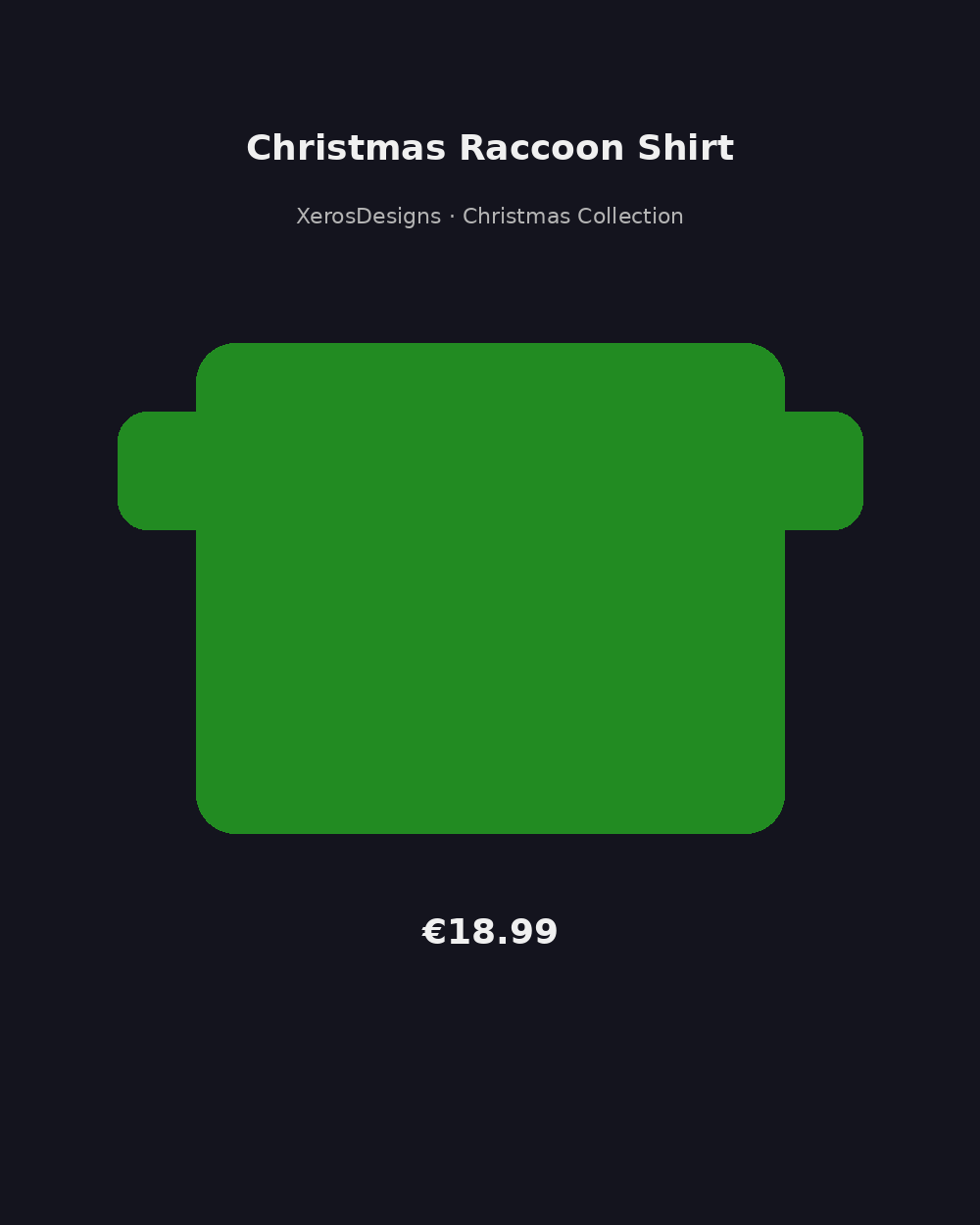 Christmas Raccoon Shirt | Cute Trash Panda Santa Tee | Holiday Animal Lover Gift