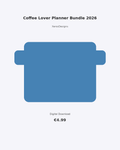 Coffee Lover Planner Bundle 2026 | Cafe Printable Planner | 