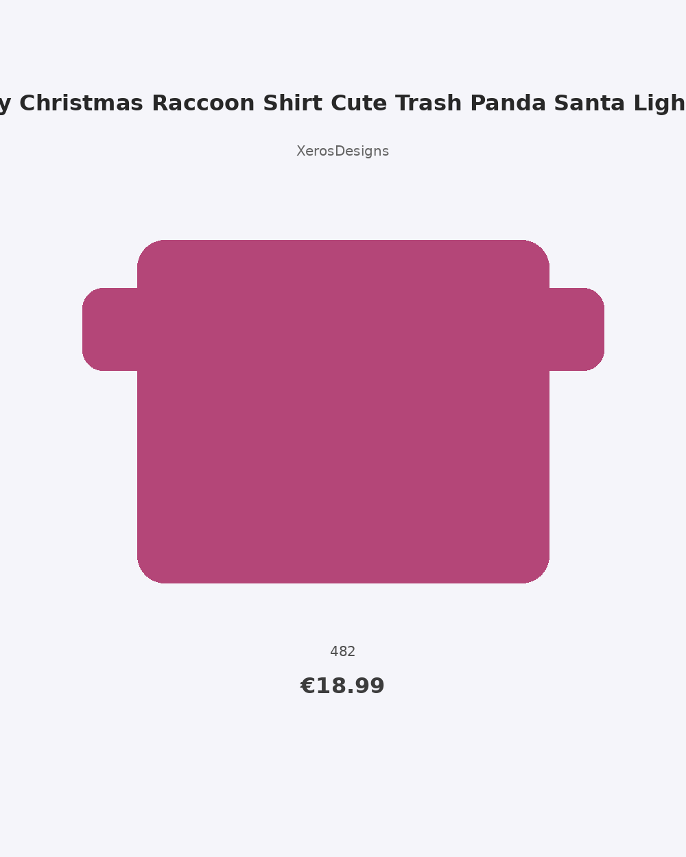 Cozy Christmas Raccoon Shirt Cute Trash Panda Santa Lights T