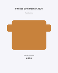 Fitness Gym Tracker 2026 | Workout Planner Printable | Digit