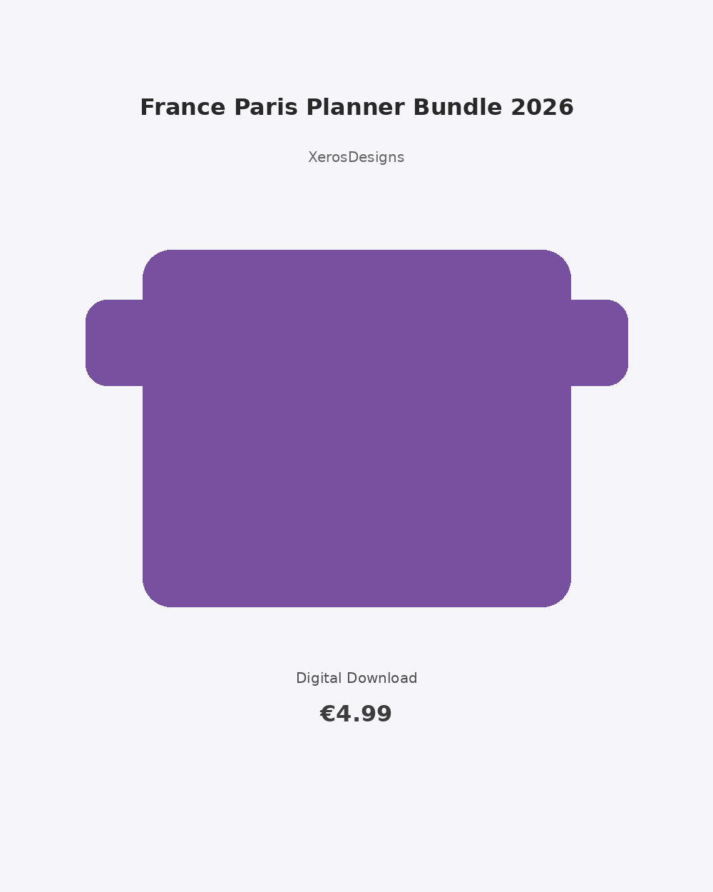 France Paris Planner Bundle 2026 | French Travel Printable P
