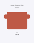 Gamer Raccoon Shirt | Cute Trash Panda Gaming T-Shirt | Funn