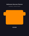 Halloween Raccoon Planner 2026 | Spooky Printable Planner | Digital Download