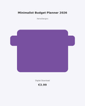 Minimalist Budget Planner 2026 | Finance Tracker Printable |