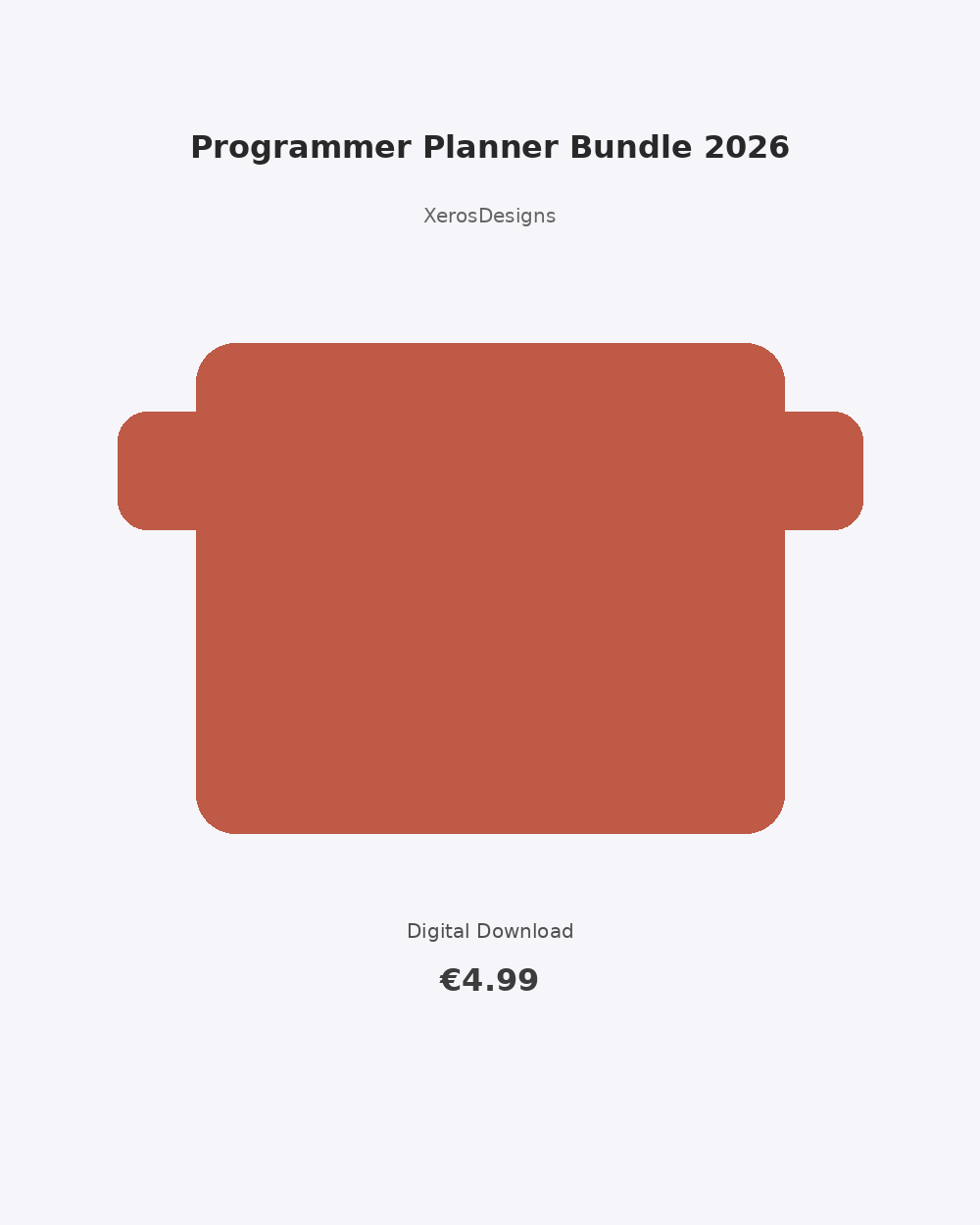 Programmer Planner Bundle 2026 | Coding Printable Planner | 