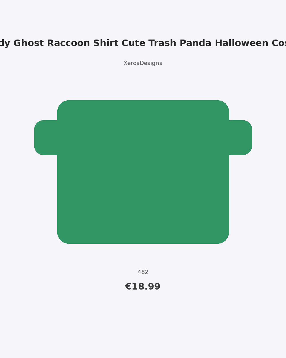 Trendy Ghost Raccoon Shirt Cute Trash Panda Halloween Costum