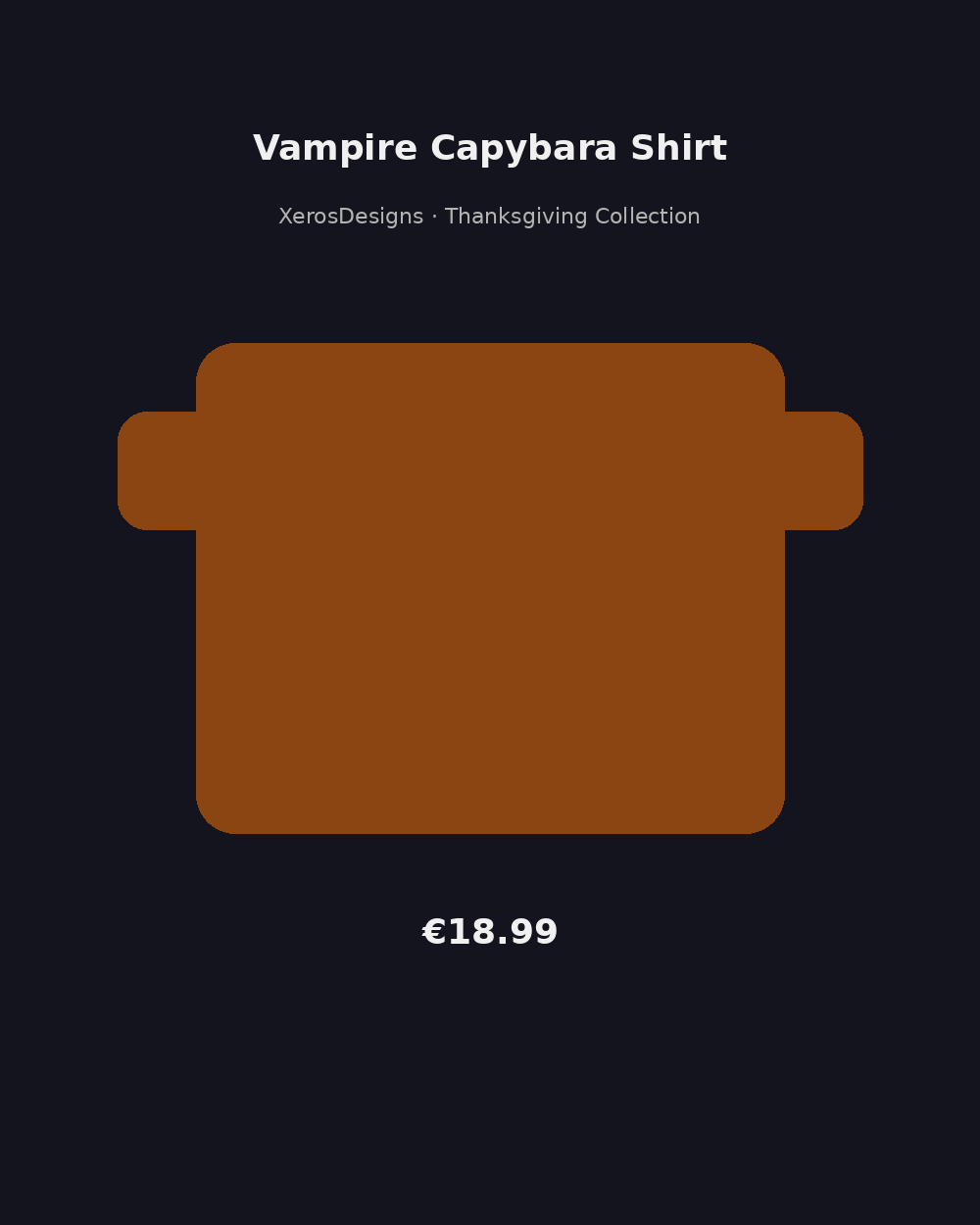 Vampire Capybara Shirt | Cute Capybat Dracula Tee | Funny Halloween Gift