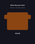 Witch Raccoon Shirt | Cute Trash Panda Witch Tee | Halloween Costume Gift