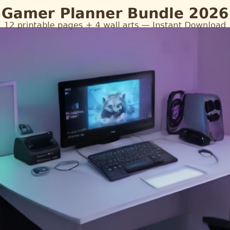 Gamer Planner Bundle 2026 | Printable Instant Download | Organize Your Life - image 2