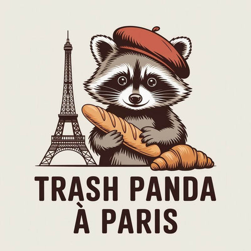Adorable Funny Raccoon Paris Shirt | Cute Trash Panda Eiffel Tower T-Shirt | France Lover Travel Vacation Fun Gift For Women Men Her Him