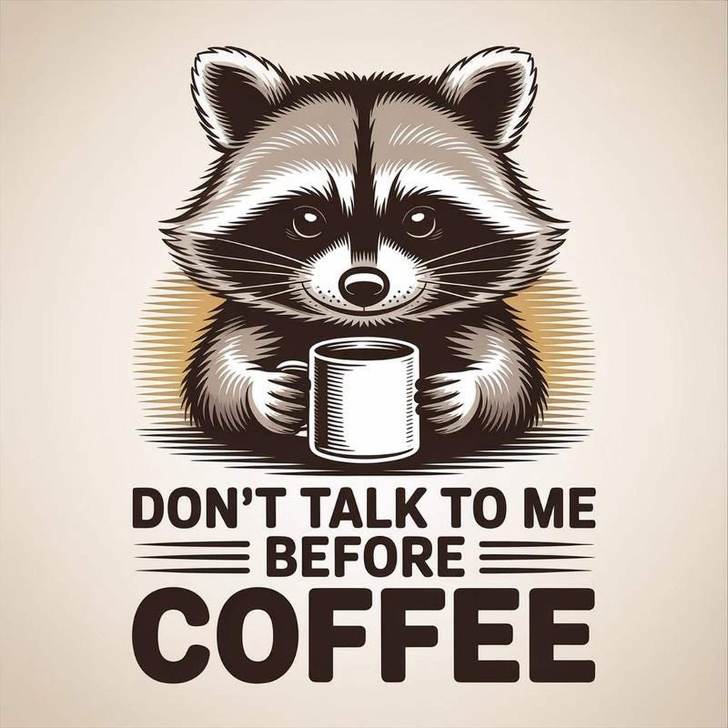 Raccoon Dad Hoodie Coffee Lover Gift Funny Fathers Day Trash Papa Shirt Tee