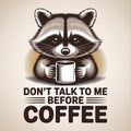 Raccoon Dad Hoodie Coffee Lover Gift Funny Fathers Day Trash Papa Shirt Tee