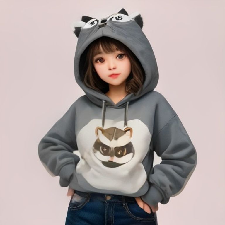 Raccoon Hoodie Cottagecore Trash Panda Sweatshirt Vintage Animal Lover Gift For Her Funny Cozy Aesthetic Cute Nature Lover Women Top