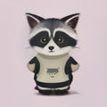 Raccoon Cat Best Friends Shirt | Cute Trash Panda Kitty Tee | Funny Cat Lover Gift