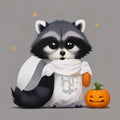 Halloween Ghost Raccoon Shirt | Cute Trash Panda Boo Tee | Spooky Fall Gift