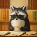 Raccoon Bookworm Shirt | Cute Trash Panda Reading Tee | Librarian Book Lover Gift