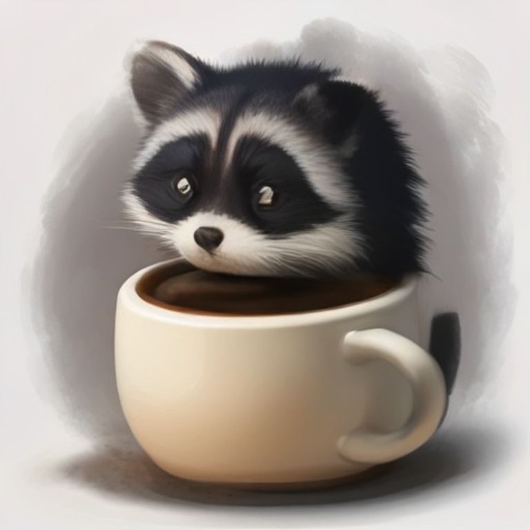 Raccoon Coffee Addict Shirt | Funny Trash Panda Caffeine Lover Tee | Morning Gift