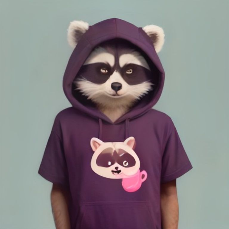 Raccoon Dad Hoodie Coffee Lover Gift Funny Fathers Day Trash Papa Shirt Tee