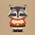Thanksgiving Raccoon Shirt Turkey Trash Panda Tee Autumn Turkey Day Fall Family Gift