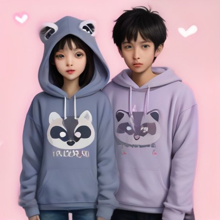 Matching Raccoon Hoodie Funny Couple Gift Trash Soulmates Anniversary His and Hers Valentine's Day Boyfriend Girlfriend Sweatshirt