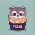 Ghost Raccoon Shirt Cute Trash Panda Halloween Costume Tee Boo Basket Stuffer Gift