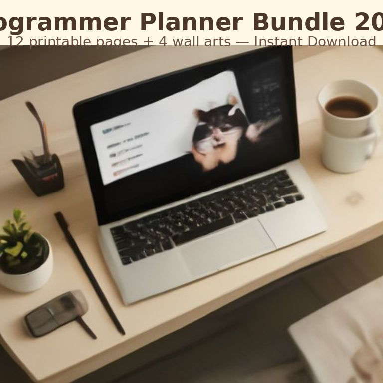 programmer planner bundle